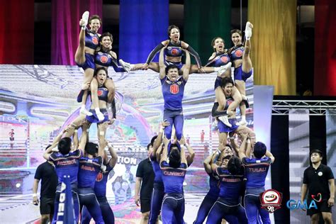 ncaa cheerdance|Arellano completes four.